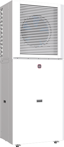 Pompa di calore aria/acqua inverter con tecnologia a 4 tubi compatta plug & play